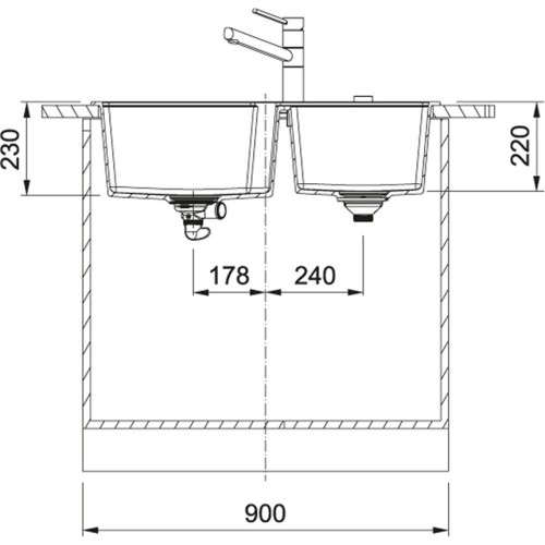 Мойка Franke UBG 620-86 (114.0582.292) миндаль фрагранит