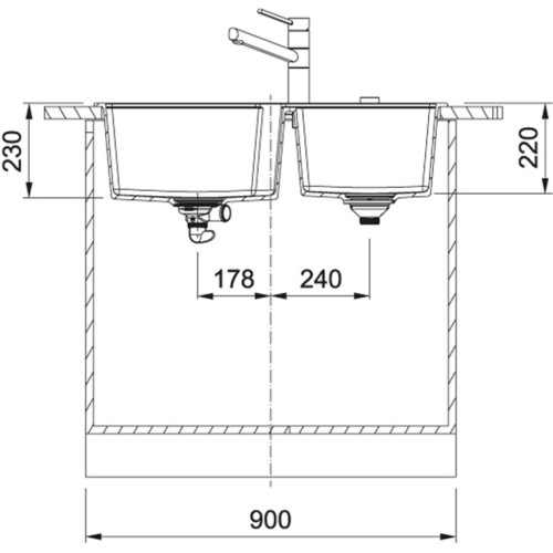 Мойка Franke UBG 620-86 (114.0634.794) черный мат фрагранит