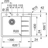 Мойка Franke CNG 611/211-62 TL, оникс, чаша слева