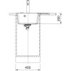 Мойка Franke CNG 611/211-62 TL, оникс, чаша слева