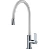 Смеситель Franke Ambient Evo, выдв.шл, хром/белый