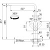 Смеситель Franke Mythos Swivel (115.0547.852) нерж. сталь