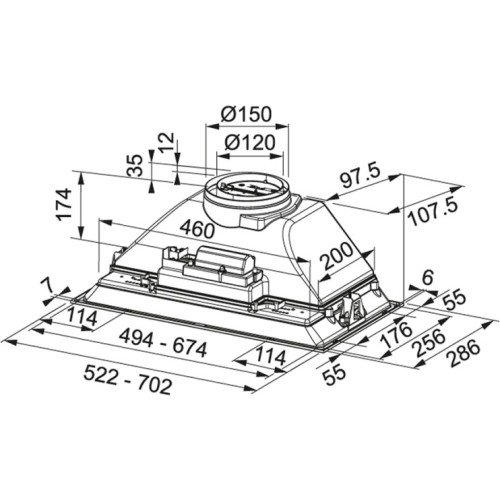 Вытяжка Franke FBI 705 XS HCS