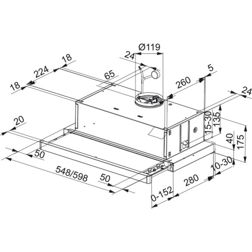 Вытяжка Franke FTC 632L GR/XS, металл