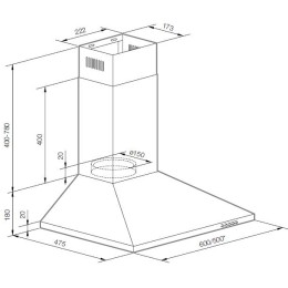 Вытяжка Graude DHP 60.0 W