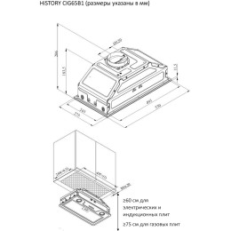 Вытяжка HiSTORY CIG 65B1 FBG
