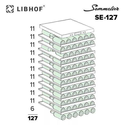 Винный шкаф Libhof SE-127 Silver