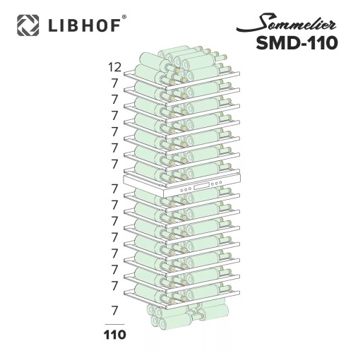 Винный шкаф Libhof SMD-110 Black