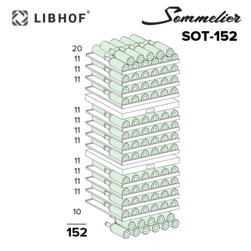 Винный шкаф Libhof SOT-152 Black