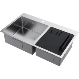 Мойка Omoikiri Akisame 86-2-IN Side