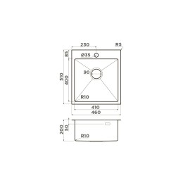 Мойка Omoikiri Akisame 46-GB