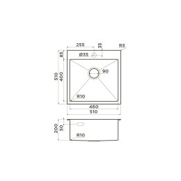 Мойка Omoikiri Akisame 51-GB
