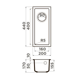 Мойка Omoikiri Bosen 20-U-EV