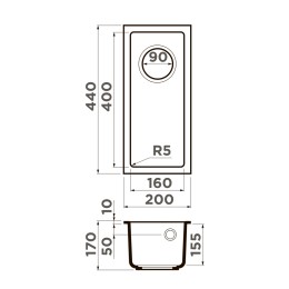 Мойка Omoikiri Bosen 20-U-GR