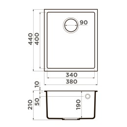 Мойка Omoikiri Bosen 38-U-GR