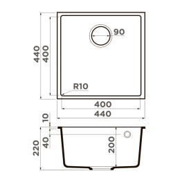 Мойка Omoikiri Bosen 44-U-SA
