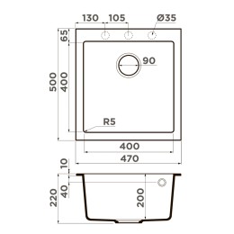 Мойка Omoikiri Bosen 47-GR