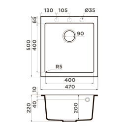 Мойка Omoikiri Bosen 47-PL
