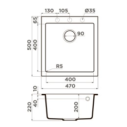 Мойка Omoikiri Bosen 47-SA