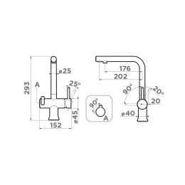 Смеситель Omoikiri Hotaru-GM-WH