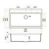 Мойка Omoikiri Kitagawa 86-LB-GR