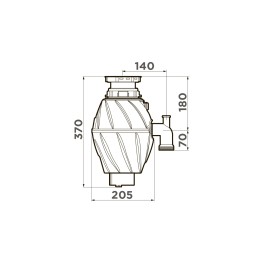Измельчитель пищевых отходов Omoikiri Nagare 500