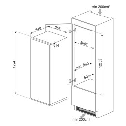 Холодильник Smeg S8C124DE1