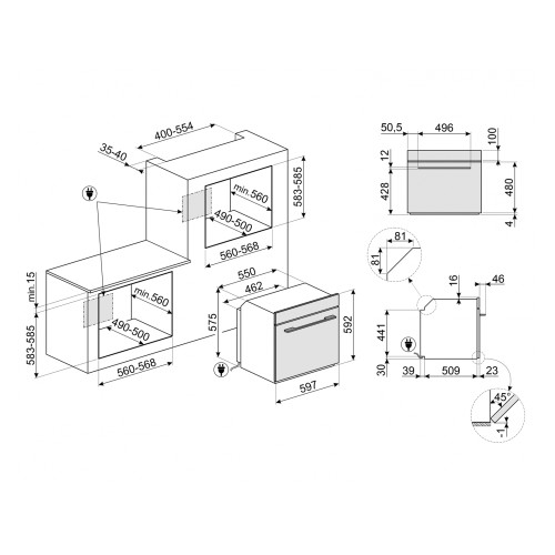 Духовой шкаф Smeg SO6102M2G
