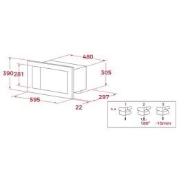 Встраиваемая микроволновая печь Teka ML 8200 BI Night River Black