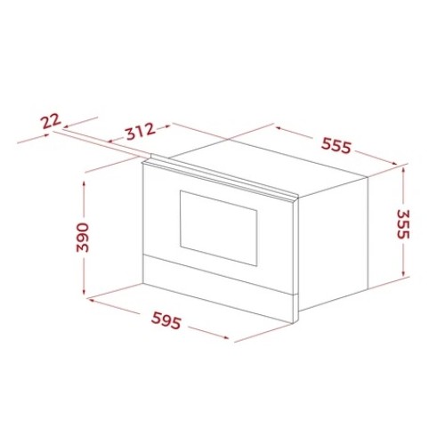 Встраиваемая микроволновая печь Teka MS 622 BIS L SS