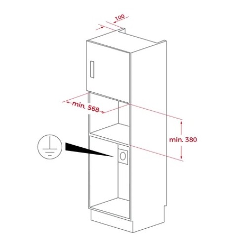 Встраиваемая микроволновая печь Teka MS 622 BIS L SS