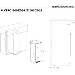 Винный шкаф Temptech CPRO1800SX-24