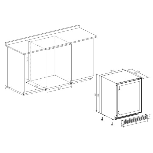 Винный шкаф Temptech CPROX60SX