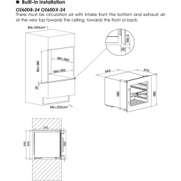 Винный шкаф Temptech OZ60DX-24