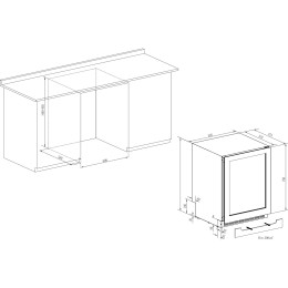 Винный шкаф Temptech SKX6080DRB