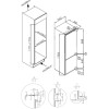 Встраиваемый холодильник Meferi MBR177 COMBI NO FROST POWER