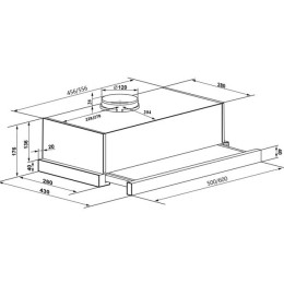 Встраиваемая вытяжка MAUNFELD Clyde 60 белое стекло