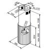 Островная вытяжка Maunfeld Adelaide 39 Isla Inox