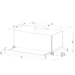 Встраиваемая вытяжка Kuppersberg Slimturbo 60 W