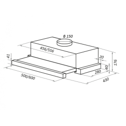 Встраиваемая вытяжка Maunfeld VS Fast 60 нержавейка