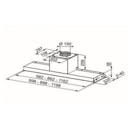 Встраиваемая вытяжка Franke Style Pro FSTPRO 908 Inox 305.0522.797