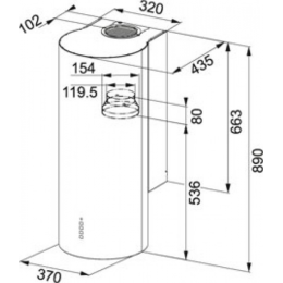 Кухонная вытяжка Franke FTU 3805 XS 335.0518.748 нержавеющая сталь