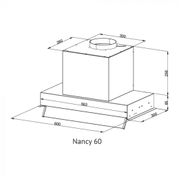 Встраиваемая вытяжка Kuppersberg NANCY 60 Black