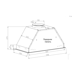 Встраиваемая вытяжка Evelux Himmel 60 BG