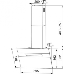 Кухонная вытяжка Franke STERLING 60 WH