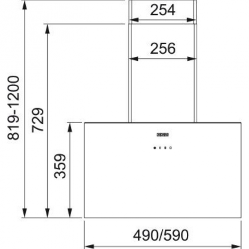 Кухонная вытяжка Franke LENS 60 BK