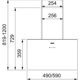 Кухонная вытяжка Franke LENS 50 BK