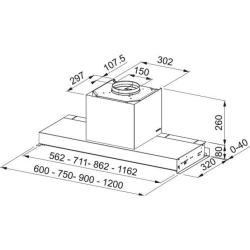 Встраиваемая вытяжка Franke FMY DRIP-FREE 60 KL 305.0705.339