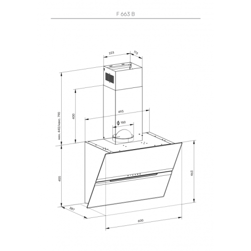 Кухонная вытяжка Kuppersberg F 663 B