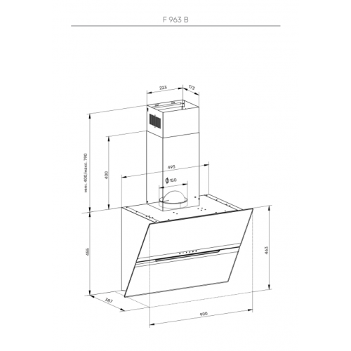 Кухонная вытяжка Kuppersberg F 963 B